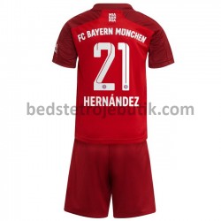 FC Bayern München Lucas Hernandez 21 Børn Hjemmebane Fodboldtrøje 2021-2022 Kortærmet