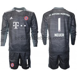 FC Bayern München Manuel Neuer 1 Målmand Børn Udebane Fodboldtrøje 2021-2022 Langærmet