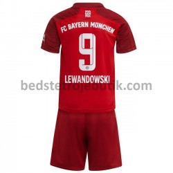 FC Bayern München Robert Lewandowski 9 Børn Hjemmebane Fodboldtrøje 2021-2022 Kortærmet