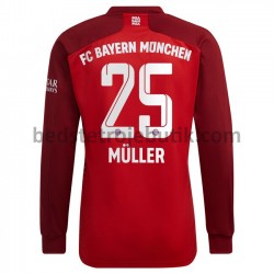 FC Bayern München Thomas Muller 25 Hjemmebane Fodboldtrøje 2021-2022 Langærmet
