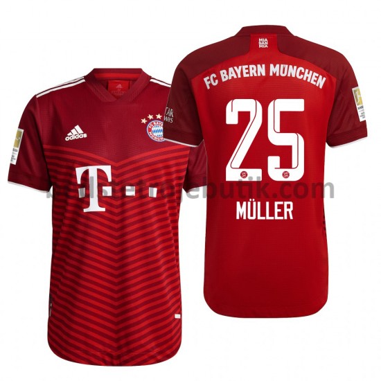 FC Bayern München Thomas Muller 25 Hjemmebane Fodboldtrøje 2021-2022 Kortærmet