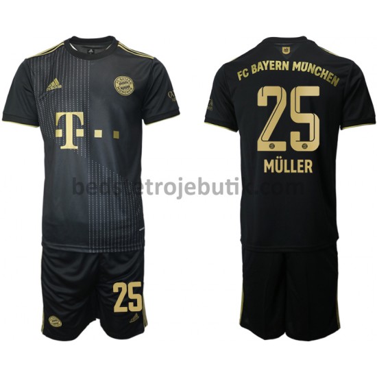 FC Bayern München Thomas Muller 25 Børn Udebane Fodboldtrøje 2021-2022 Kortærmet