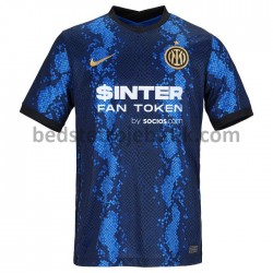 Inter Milan Hjemmebane Fodboldtrøje 2021-2022 Kortærmet