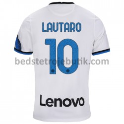 Inter Milan Lautaro Martinez 10 Udebane Fodboldtrøje 2021-2022 Kortærmet
