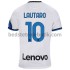 Inter Milan Lautaro Martinez 10 Udebane Fodboldtrøje 2021-2022 Kortærmet
