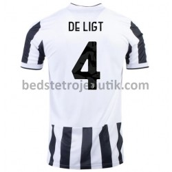 Juventus Matthijs de Ligt 4 Hjemmebane Fodboldtrøje 2021-2022 Kortærmet