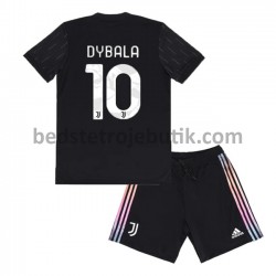 Juventus Paulo Dybala 10 Børn Udebane Fodboldtrøje 2021-2022 Kortærmet