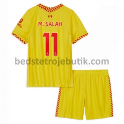 Liverpool M.Salah 11 Børn 3. Valg Fodboldtrøje 2021-2022 Kortærmet