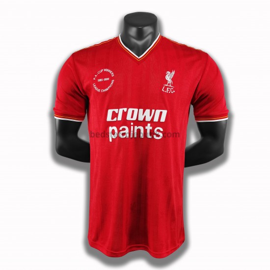 Liverpool Retro Hjemmebane Fodboldtrøje 1985-1986 Kortærmet