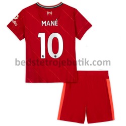 Liverpool Sadio Mane 10 Børn Hjemmebane Fodboldtrøje 2021-2022 Kortærmet
