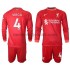 Liverpool VIRGIL 4 Børn Hjemmebane Fodboldtrøje 2021-2022 Langærmet