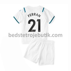 Manchester City Ferran Torres 21 Børn Udebane Fodboldtrøje 2021-2022 Kortærmet