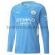 Manchester City Hjemmebane Fodboldtrøje 2021-2022 Langærmet
