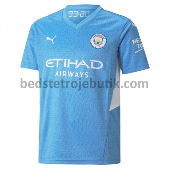 Manchester City Hjemmebane Fodboldtrøje 2021-2022 Kortærmet