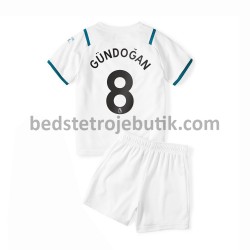 Manchester City Ilkay Gundogan 8 Børn Udebane Fodboldtrøje 2021-2022 Kortærmet