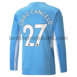 Manchester City Joao Cancelo 27 Hjemmebane Fodboldtrøje 2021-2022 Langærmet