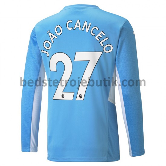 Manchester City Joao Cancelo 27 Hjemmebane Fodboldtrøje 2021-2022 Langærmet