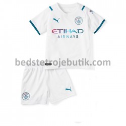 Manchester City Børn Udebane Fodboldtrøje 2021-2022 Kortærmet