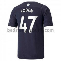 Manchester City Phil Foden 47 3. Valg Fodboldtrøje 2021-2022 Kortærmet