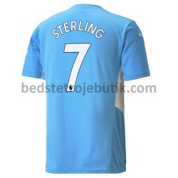 Manchester City Raheem Sterling 7 Hjemmebane Fodboldtrøje 2021-2022 Kortærmet