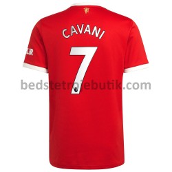 Manchester United Edinson Cavani 7 Hjemmebane Fodboldtrøje 2021-2022 Kortærmet