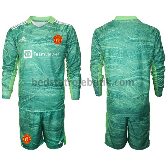 Manchester United Målmand Børn 3. Valg Fodboldtrøje 2021-2022 Langærmet