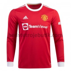 Manchester United Hjemmebane Fodboldtrøje 2021-2022 Langærmet