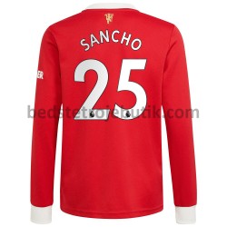 Manchester United Jadon Sancho 25 Hjemmebane Fodboldtrøje 2021-2022 Langærmet