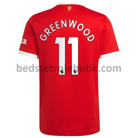Manchester United Mason Greenwood 11 Hjemmebane Fodboldtrøje 2021-2022 Kortærmet