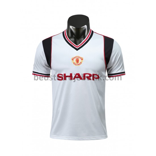 Manchester United Retro Udebane Fodboldtrøje 1985 Kortærmet