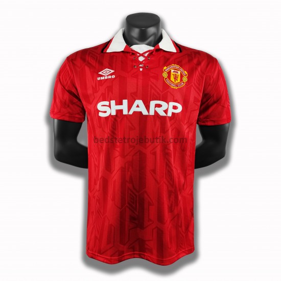 Manchester United Retro Hjemmebane Fodboldtrøje 1994 Kortærmet