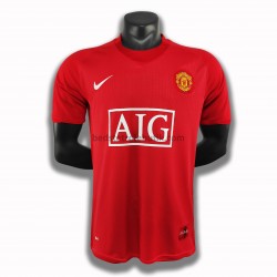 Manchester United Retro Hjemmebane Fodboldtrøje 2007-2008 Kortærmet
