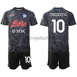 Napoli Diego Maradona 10 Special Børn Hjemmebane Fodboldtrøje 2021-2022 Kortærmet