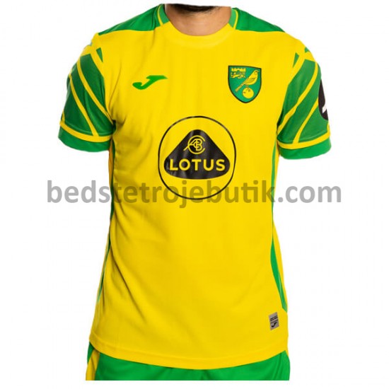 Norwich City Hjemmebane Fodboldtrøje 2021-2022 Kortærmet