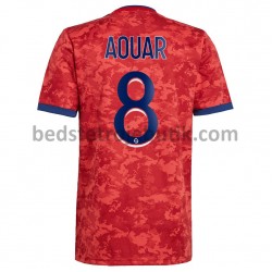 Olympique Lyon Houssem Aouar 8 Udebane Fodboldtrøje 2021-2022 Kortærmet