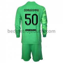 Paris Saint-Germain Målmand Gianluigi Donnarumma 50 Børn 3. Valg Fodboldtrøje 2021-2022 Langærmet