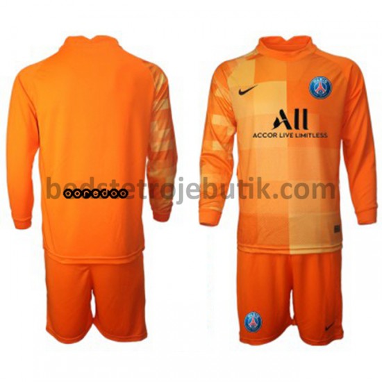 Paris Saint-Germain Målmand Børn Hjemmebane Fodboldtrøje 2021-2022 Langærmet