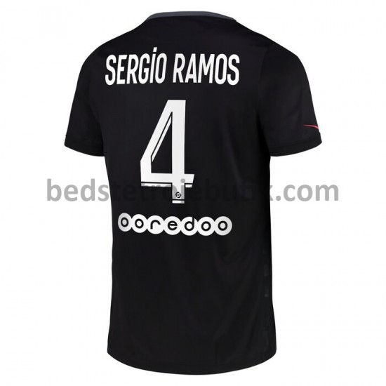 Paris Saint-Germain Sergio Ramos 4 3. Valg Fodboldtrøje 2021-2022 Kortærmet