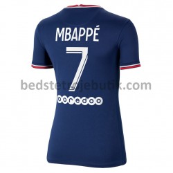 Paris Saint-Germain Kylian Mbappé 7 Dame Hjemmebane Fodboldtrøje 2021-2022 Kortærmet