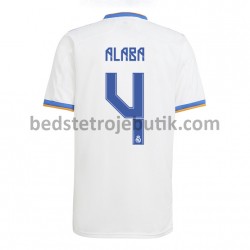 Real Madrid David Alaba 4 Hjemmebane Fodboldtrøje 2021-2022 Kortærmet
