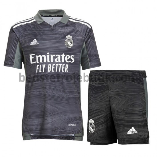 Real Madrid Målmand Børn Hjemmebane Fodboldtrøje 2021-2022 Kortærmet