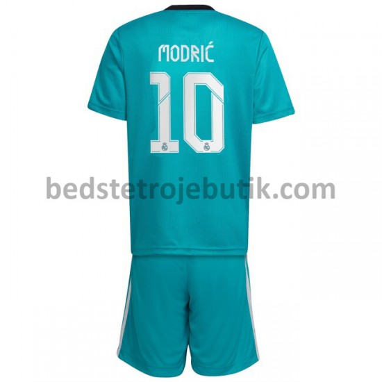 Real Madrid Luka Modrić 10 Børn 3. Valg Fodboldtrøje 2021-2022 Kortærmet