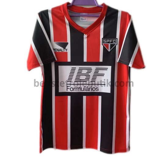 São Paulo Retro Udebane Fodboldtrøje 1991 Kortærmet