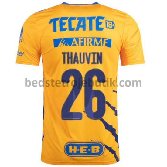 Tigres UANL Florian Thauvin 26 Hjemmebane Fodboldtrøje 2021-2022 Kortærmet