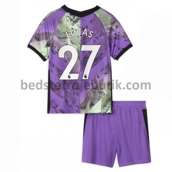 Tottenham Hotspur Lucas Moura 27 Børn 3. Valg Fodboldtrøje 2021-2022 Kortærmet