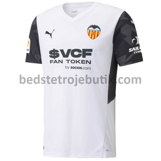Valencia CF Hjemmebane Fodboldtrøje 2021-2022 Kortærmet