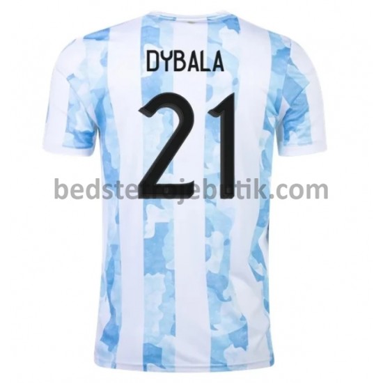 Argentina Dybala 21 Hjemmebane Fodboldtrøje 2021 Kortærmet