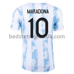 Argentina Maradona 10 Hjemmebane Fodboldtrøje 2021 Kortærmet