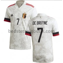 Belgien De Bruyne 7 Udebane Fodboldtrøje Euro 2020 Kortærmet