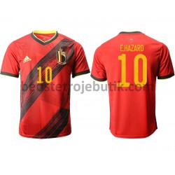 Belgien E.Hazard 10 Hjemmebane Fodboldtrøje Euro 2020 Kortærmet